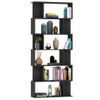 Estantería | Librería | Armario De Libros/divisor Madera Contrachapada Negro 80x24x192 Cm Cfw761732