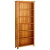 Estantería | Librería | Armario De Libros De 6 Niveles De Madera Maciza De Roble 80x22,5x180 Cm Cfw803439