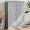 Armario De Madera De Ingeniería | Estantería | Librería Gris Sonoma 82,5x30,5x115 Cm Cfw740420