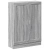 Armario De Madera De Ingeniería | Estantería | Librería Gris Sonoma 82,5x30,5x115 Cm Cfw740420