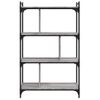 Estantería | Librería | Armario De Libros 4 Estantes Madera Ingeniería Gris Sonoma 76x32x123 Cm Cfw768904