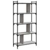 Estantería | Librería | Armario De Libros 5 Estantes Madera Ingeniería Gris Sonoma 76x32x158 Cm Cfw768929