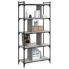 Estantería | Librería | Armario De Libros 5 Estantes Madera Ingeniería Gris Sonoma 76x32x158 Cm Cfw768929