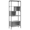 Estantería | Librería | Armario De Libros 5 Estantes Madera Ingeniería Gris Sonoma 76x33x188,5cm Cfw768930