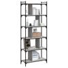 Estantería | Librería | Armario De Libros 6 Estantes Madera Ingeniería Gris Sonoma 76x32x192 Cm Cfw768951