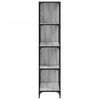 Estantería | Librería | Armario De Libros Con 4 Peldaños Madera Gris Sonoma 139x33,5x149 Cm Cfw768971