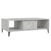 Mesa Centro，mesa Auxiliar，mesa De Café Madera Contrachapada Gris Hormigón 103,5x60x35 Cm Cfw771470