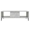 Mesa Centro，mesa Auxiliar，mesa De Café Madera Contrachapada Gris Hormigón 103,5x60x35 Cm Cfw771470