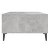 Mesa Centro，mesa Auxiliar，mesa De Café Madera Contrachapada Gris Hormigón 103,5x60x35 Cm Cfw771470