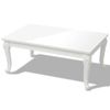 Mesa De Centro，mesa Auxiliar，mesa De Café 100 X 60 X 42 Blanco Brillante Cfw772339