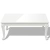 Mesa De Centro，mesa Auxiliar，mesa De Café 100 X 60 X 42 Blanco Brillante Cfw772339