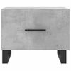 Pack 2 Uds Mesa De Centro，mesa Auxiliar，mesa De Café Madera Ingeniería Gris Hormigón 50x50x40cm Cfw772354