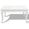 Mesa De Centro，mesa Auxiliar，mesa De Café 80x80x42 Cm Blanco Brillante Cfw772373