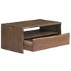 Mesa De Centro，mesa Auxiliar，mesa De Café Borde Vivo Madera Maciza Acacia Gris 90x50x40 Cm Cfw772454