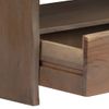 Mesa De Centro，mesa Auxiliar，mesa De Café Borde Vivo Madera Maciza Acacia Gris 90x50x40 Cm Cfw772454