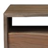 Mesa De Centro，mesa Auxiliar，mesa De Café Borde Vivo Madera Maciza Acacia Gris 90x50x40 Cm Cfw772454