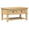 Mesa De Centro，mesa Auxiliar，mesa De Café Cajones Corona Madera Maciza De Pino 85x50x45 Cm Cfw772456