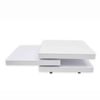 Mesa De Centro，mesa Auxiliar，mesa De Café Con 3 Niveles Blanco Brillo Cfw772463