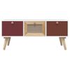 Mesa De Centro，mesa Auxiliar，mesa De Café Con Cajones Madera Contrachapada 80x40x35,5 Cm Cfw772470