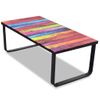 Mesa De Centro，mesa Auxiliar，mesa De Café Con Superficie Con Impresión De Arcoiris Cfw772572