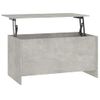 Mesa De Centro，mesa Auxiliar，mesa De Café Contrachapada Gris Hormigón 102x55,5x52,5 Cm Cfw772585