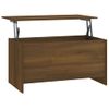 Mesa De Centro，mesa Auxiliar，mesa De Café Contrachapada Marrón Roble 102x55,5x52,5 Cm Cfw772587