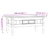 Mesa De Centro，mesa Auxiliar，mesa De Café Corona Range Pino Mexicano Blanco 100x55x45 Cm Cfw772597