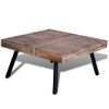 Mesa De Centro，mesa Auxiliar，mesa De Café Cuadrada Madera De Teca Reciclada Cfw772600