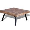 Mesa De Centro，mesa Auxiliar，mesa De Café Cuadrada Madera De Teca Reciclada Cfw772600