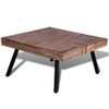 Mesa De Centro，mesa Auxiliar，mesa De Café Cuadrada Madera De Teca Reciclada Cfw772600