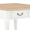 Mesa De Centro，mesa Auxiliar，mesa De Café De Madera Blanca 80x80x50 Cm Cfw772632