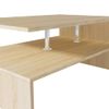 Mesa De Centro，mesa Auxiliar，mesa De Café De Madera De Ingeniería Blanca 90x59x42 Cm Cfw772655