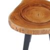 Mesa De Centro，mesa Auxiliar，mesa De Café De Madera De Teca Maciza 40x45 Cm Cfw772671