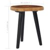 Mesa De Centro，mesa Auxiliar，mesa De Café De Madera De Teca Maciza 40x45 Cm Cfw772671