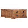 Mesa De Centro，mesa Auxiliar，mesa De Café De Madera De Teca Maciza 68x68x30 Cm Cfw772672