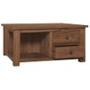 Mesa De Centro，mesa Auxiliar，mesa De Café De Madera De Teca Maciza 68x68x33 Cm Cfw772673