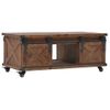 Mesa De Centro，mesa Auxiliar，mesa De Café De Madera Maciza De Abeto Marrón 91x51x38 Cm Cfw772688