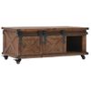 Mesa De Centro，mesa Auxiliar，mesa De Café De Madera Maciza De Abeto Marrón 91x51x38 Cm Cfw772688