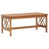 Mesa De Centro，mesa Auxiliar，mesa De Café De Madera Maciza De Acacia 102x50x43 Cm Cfw772693