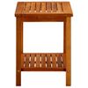 Mesa De Centro，mesa Auxiliar，mesa De Café De Madera Maciza De Acacia 50x35x45 Cm Cfw772698