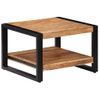 Mesa De Centro，mesa Auxiliar，mesa De Café De Madera Maciza De Acacia 60x60x40 Cm Cfw772703