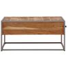 Mesa De Centro，mesa Auxiliar，mesa De Café De Madera Maciza De Acacia 75x75x35 Cm Cfw772711