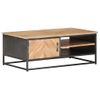 Mesa De Centro，mesa Auxiliar，mesa De Café De Madera Maciza De Acacia 90x50x35 Cm Cfw772717