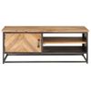 Mesa De Centro，mesa Auxiliar，mesa De Café De Madera Maciza De Acacia 90x50x35 Cm Cfw772717