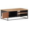 Mesa De Centro，mesa Auxiliar，mesa De Café De Madera Maciza De Acacia 90x50x35 Cm Cfw772717