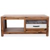 Mesa De Centro，mesa Auxiliar，mesa De Café De Madera Maciza De Acacia 90x50x37,5 Cm Cfw772718