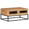 Mesa De Centro，mesa Auxiliar，mesa De Café De Madera Maciza De Acacia 90x60x40 Cm Cfw772721