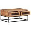 Mesa De Centro，mesa Auxiliar，mesa De Café De Madera Maciza De Acacia 90x60x40 Cm Cfw772721