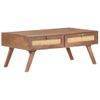 Mesa De Centro，mesa Auxiliar，mesa De Café De Madera Maciza De Mango 100x60x40 Cm Cfw772731