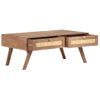 Mesa De Centro，mesa Auxiliar，mesa De Café De Madera Maciza De Mango 100x60x40 Cm Cfw772731